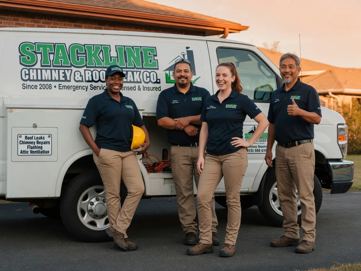 Chimney flashing repair company in Martindale, TX